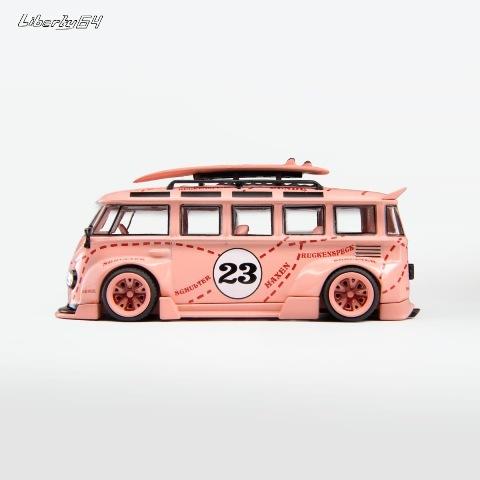 Liberty64　フォルクスワーゲン ワーゲンバス VW T1 Kombi WildBody PinkPig #23 ※1/64スケール｜minicar-kenbox｜04