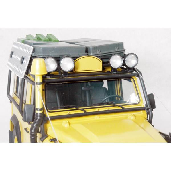 ● 1/18 ランド ローバー 〓 ディフェンダー 90  ( キャメル トロフィー 仕様 )  / イエロー 〓 LAND ROVER 京商ミニカー｜minicar-olive｜06