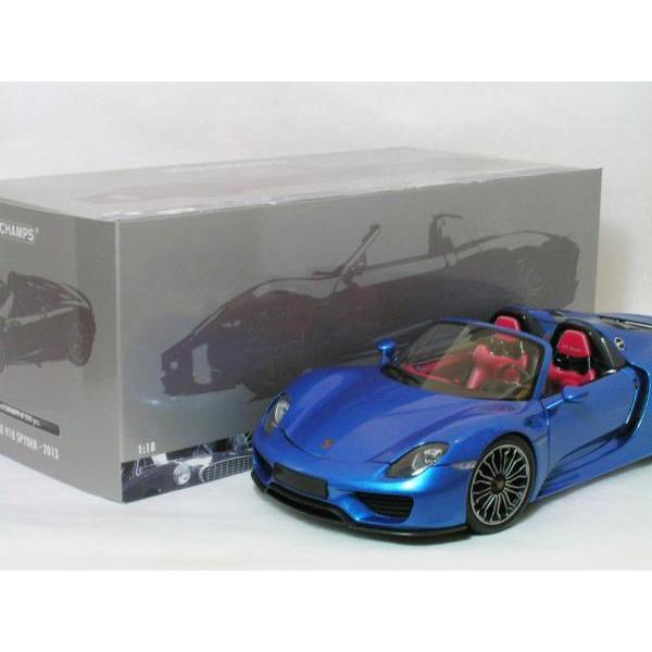 ○ 1/18 ポルシェ 〓 918 スパイダー / ブルー メタリック Porsche