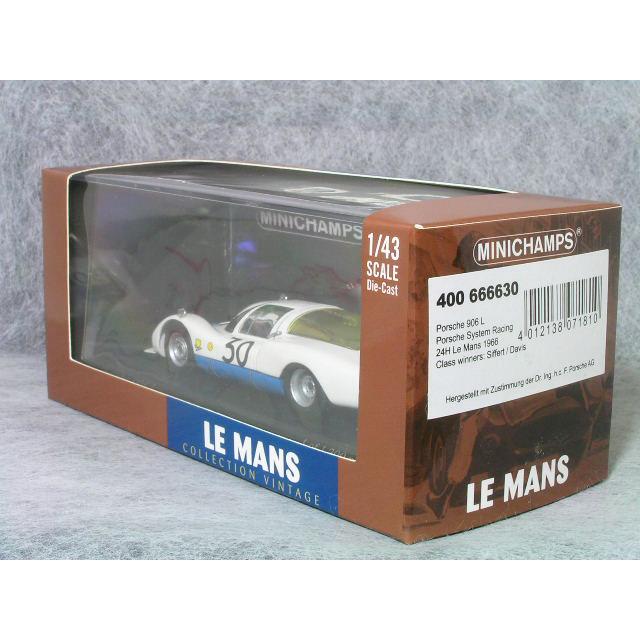 ミニチャンプス ○ 1/43 ポルシェ 〓 906 L / 1966年 ル マン 24時間 