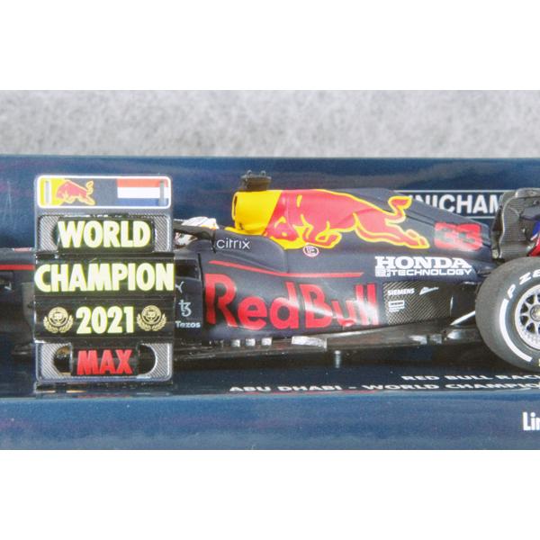 ミニチャンプス ○ 1/43 レッド ブル 〓 ホンダ RB16B / M.フェルフ