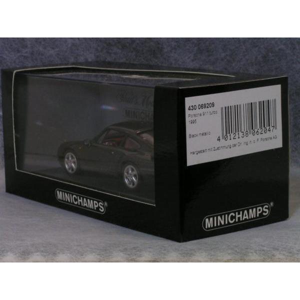 ミニチャンプス ○ 1/43 ポルシェ911 ( 993 ) 〓 ターボ / ブラック