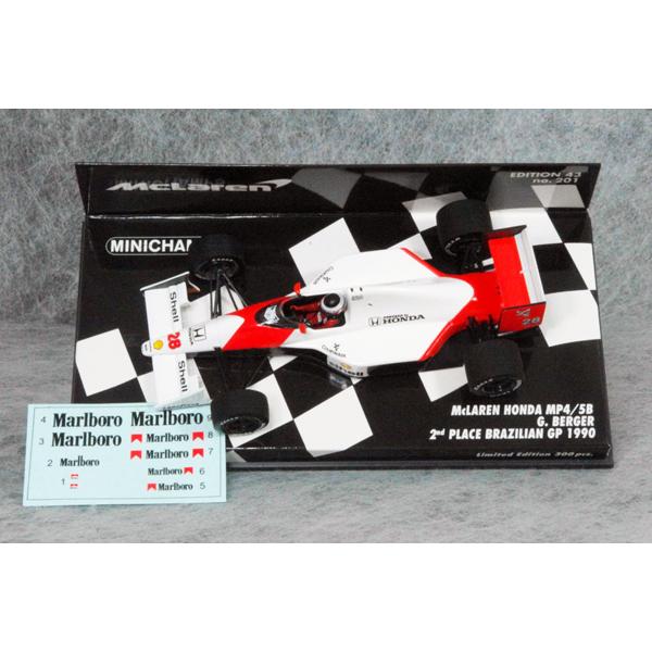 ミニチャンプス ○ 1/43 マクラーレン 〓 ホンダ MP4/5B / G