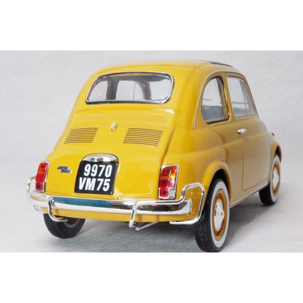 1/12 フィアット 500F カスタム オープンルーフ 1968 (イエロー) フィアット500F 1968 ルーフキャリア付属 (プラモデル) - ホビー