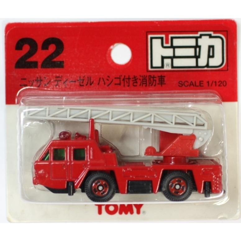 新品 トミカ (ブリスター) 22 日産ディーゼル ハシゴ付き消防車 赤TOMY