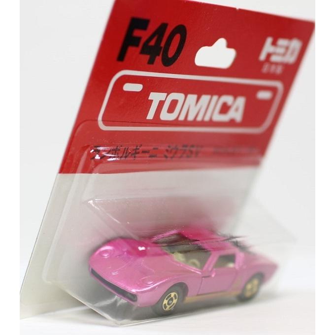 トミカ　ランボルギーニ　ミウラ　F40 ミニカー 1/62 スケール 新品】トミカ 日本製 F40 ブリスター ランボルギーニ ミウラSV 1/62