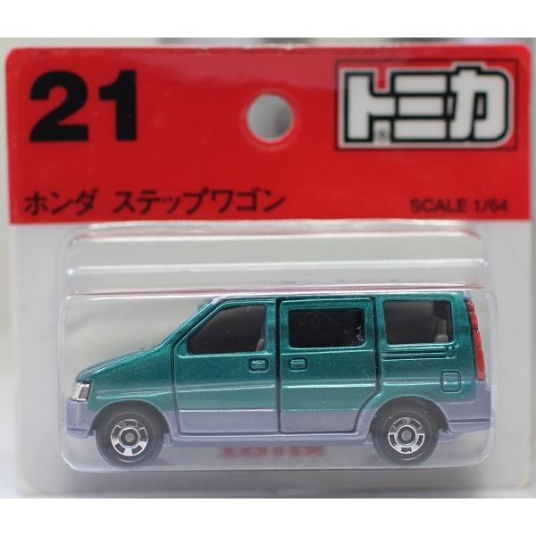 新品】トミカ 21 ホンダ ステップワゴン 緑/銀 ブリスター