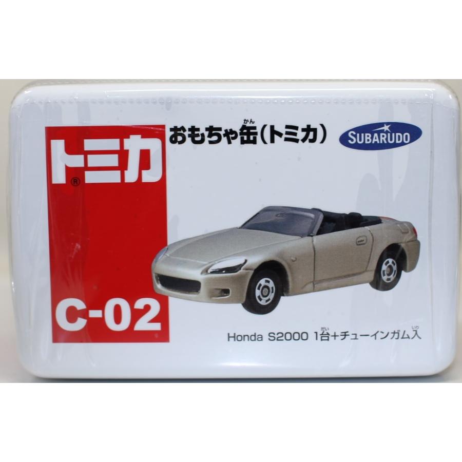 新品 トミカ おもちゃ缶 C-02 ホンダ S2000 ゴールド※ガムは賞味