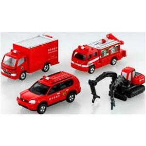 トミカ　東京消防庁レスキューセット TOMICA トミカ 東京消防庁 レスキューセット 3台セット - メルカリ