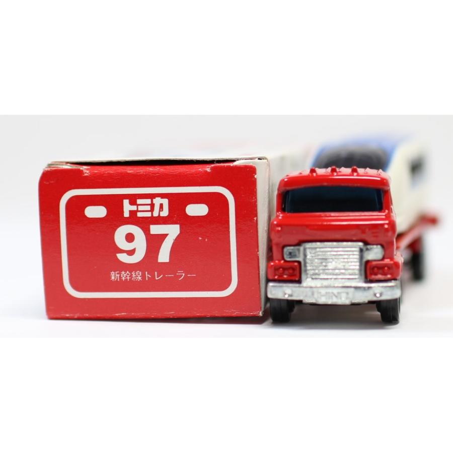 トミカ 国産車シリーズ DT-031 トレーラー USED】トミカ NO.97 新幹線トレーラー（連結部可動 / 新幹線車両