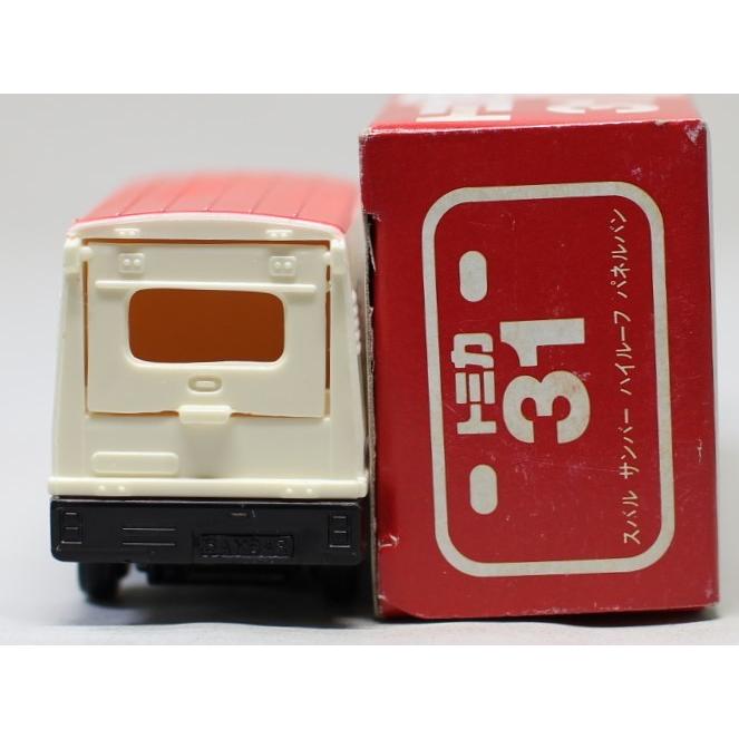 USED】トミカ 日本製 31 スバル サンバー ハイルーフ パネルバン