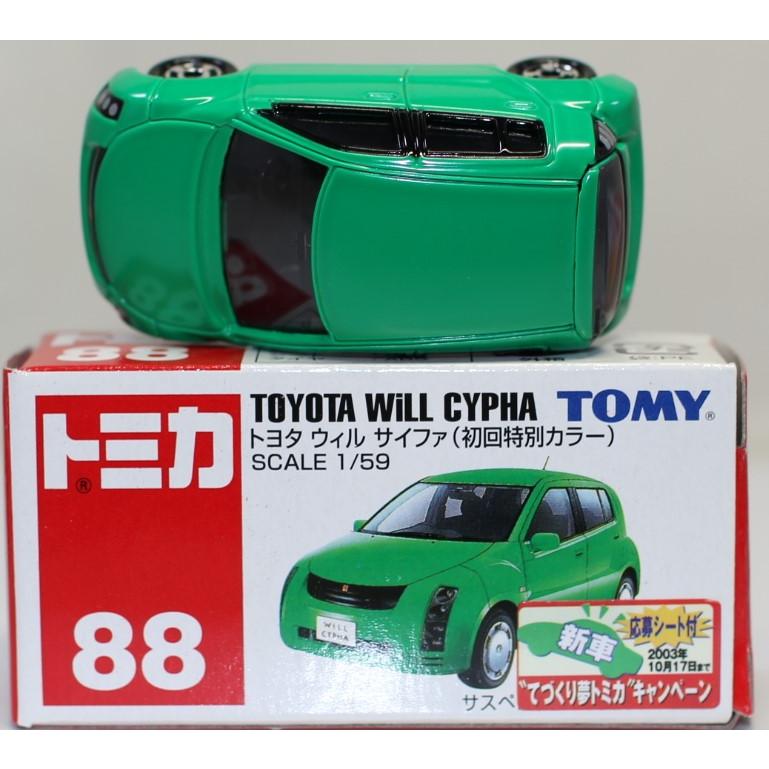 USED トミカ 88 トヨタ ウィル サイファ(初回限定カラー) 1/59
