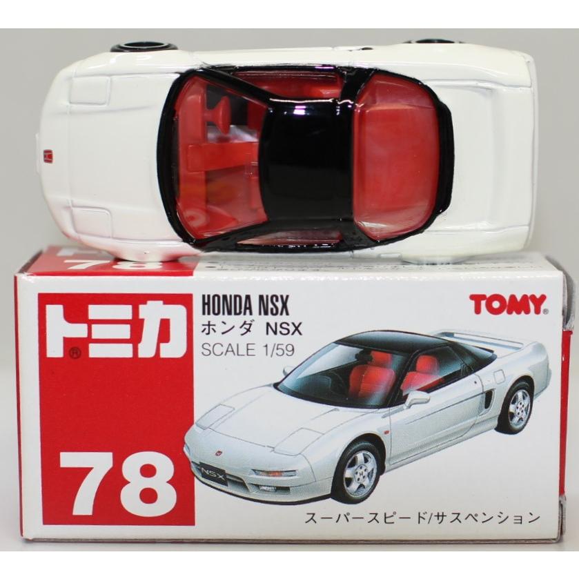 USED トミカ 赤箱 78 NSX 白 SCALE 1/59 箱 TOMY赤ロゴ 240001027370