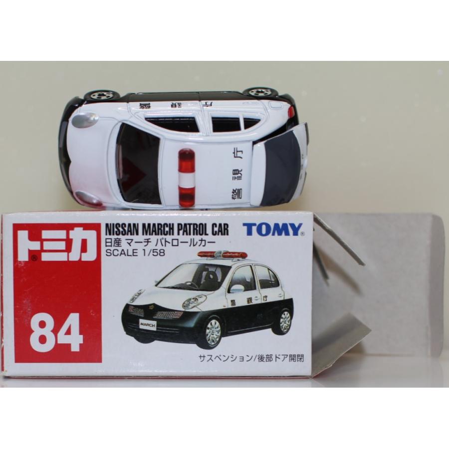 USED トミカ 84 日産 マーチ パトロールカー マーク切り取り