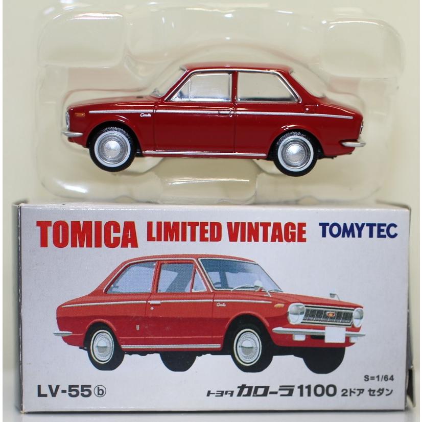 トミカリミテッドヴィンテージ トヨタカローラ1100 2個 USED トミカリミテッドヴィンテージ LV-55b トヨタカローラ 1100 2