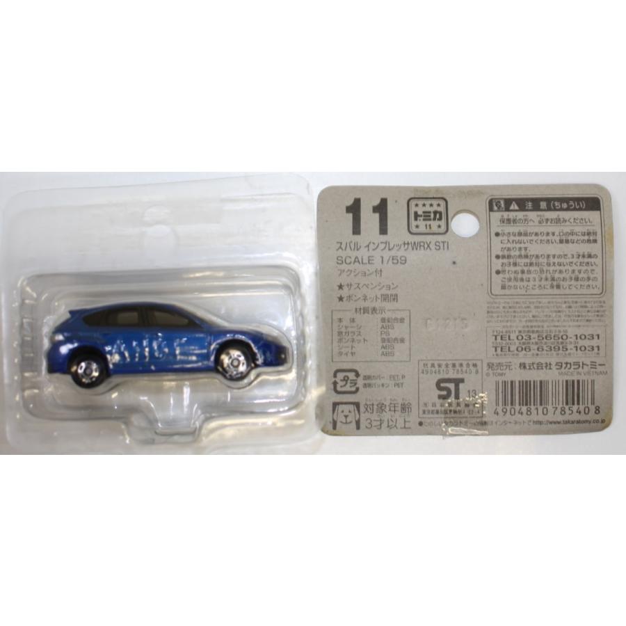 USED トミカ 11 スバル インプレッサWRX STI (ブリスター