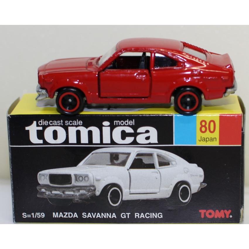 USED トミカ 黒箱 80 シェリフ特注 マツダ サバンナ GT レーシング 赤
