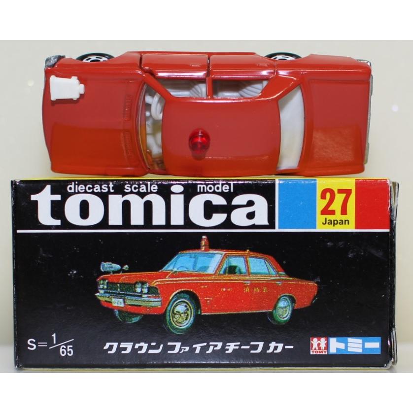 USED 復刻黒箱トミカ 27 クラウン ファイアチーフカー 240001033035
