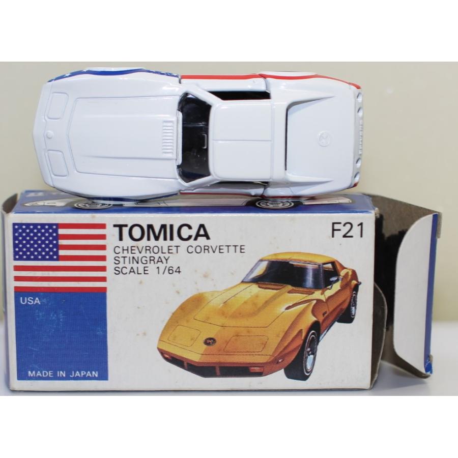 USED トミカ 青箱 F21 シボレー コルベット スティングレー 1/64 日本