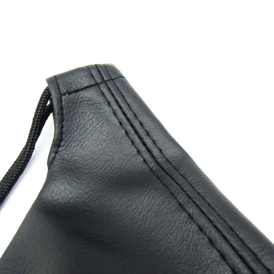 ローバーミニ/クラシックミニ レザー サイドブレーキカバー ブラック