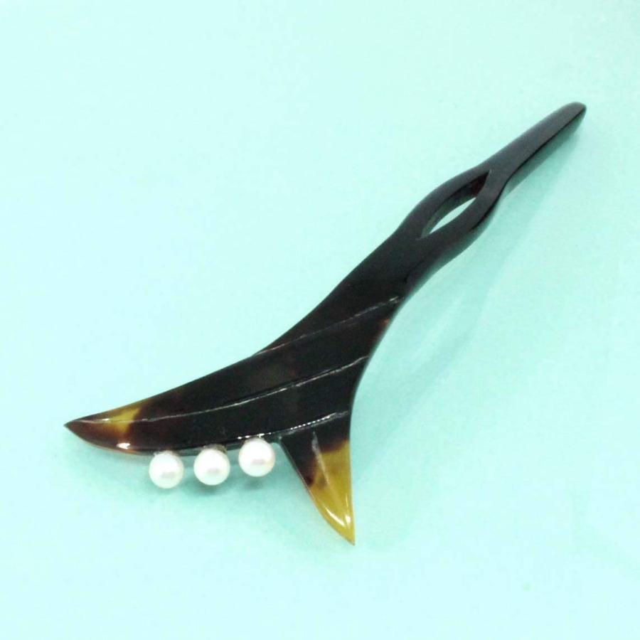 数量は多 アコヤ真珠付 本べっ甲 かんざし 一本挿し 簪 ヘア アクセサリー 桐箱入 黒留袖などの和装 着物 フォーマルな髪型に 和 髪飾り 正規激安 Gulfenc Com Sa