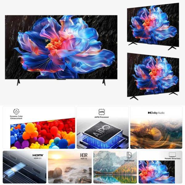 TCL(ティーシーエル) 4K液晶テレビ 43型 43インチ 43P61K 高画質 正規品 チューナー内蔵 スマートテレビ Google YouTube prime video 43P61K||||の画像