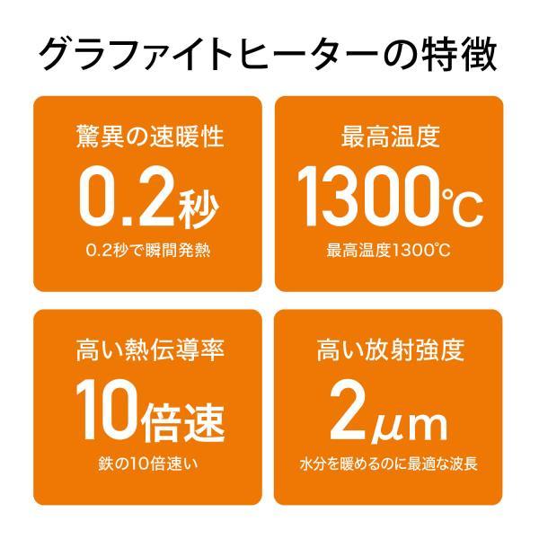 [在庫処分] アラジン Aladdin グラファイトヒーター AEH-G1000A グリーン ホワイト 電気ストーブ 1000W おしゃれ ワイド照射 転倒OFF 電気暖房 ||||||||||の画像