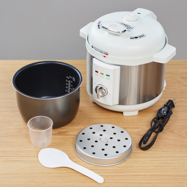 アルコレ 電気圧力鍋 ホワイト APCT1901W 圧力鍋 3L(調理容量1.9L