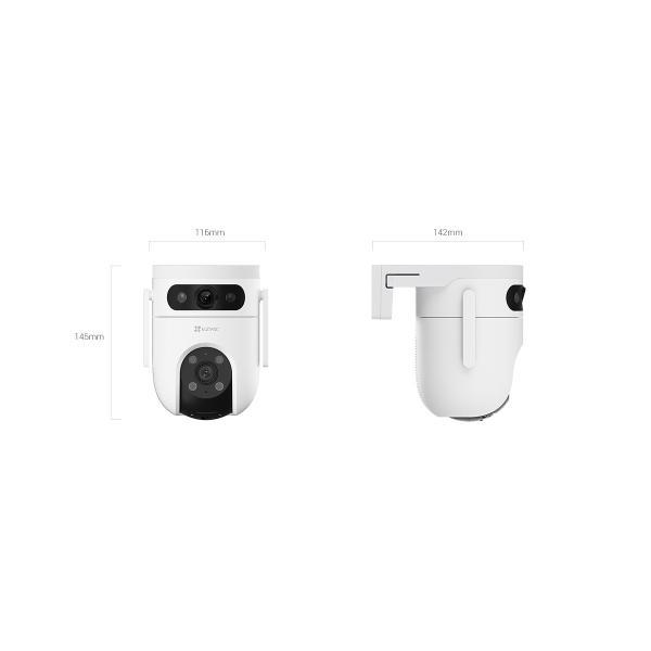 EZVIZ 屋外用 ネットワークカメラ デュアルレンズパン＆チルト Wi-Fi
