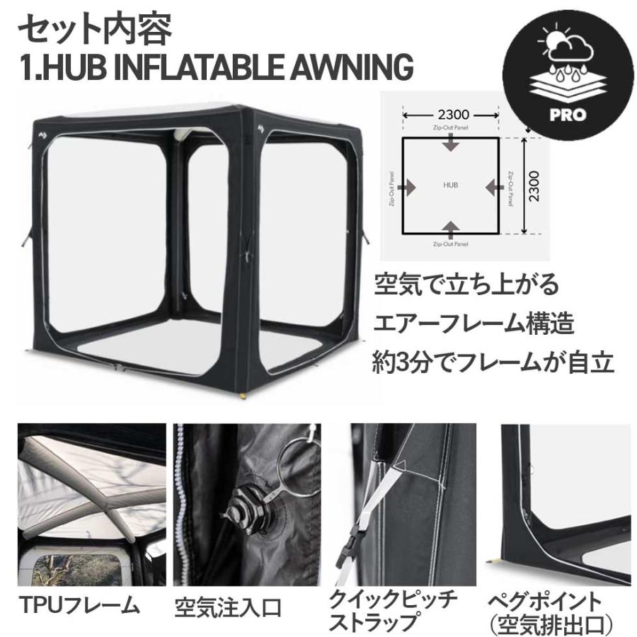 DOMETIC（ドメティック） HUB SUVセット インフレータブル オーニング