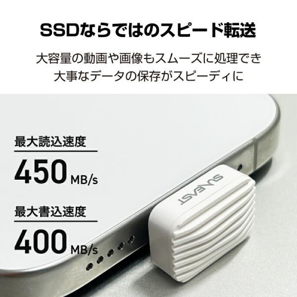 SUNEAST ポータブルSSD NANO [512GB] 正規品 外付けSSD SE-PS512G2LNN1WF 小型 ミニ 旭東エレクトロニクス サンイースト USB−Type-C 外付けメモリ PS512G2LD|の画像