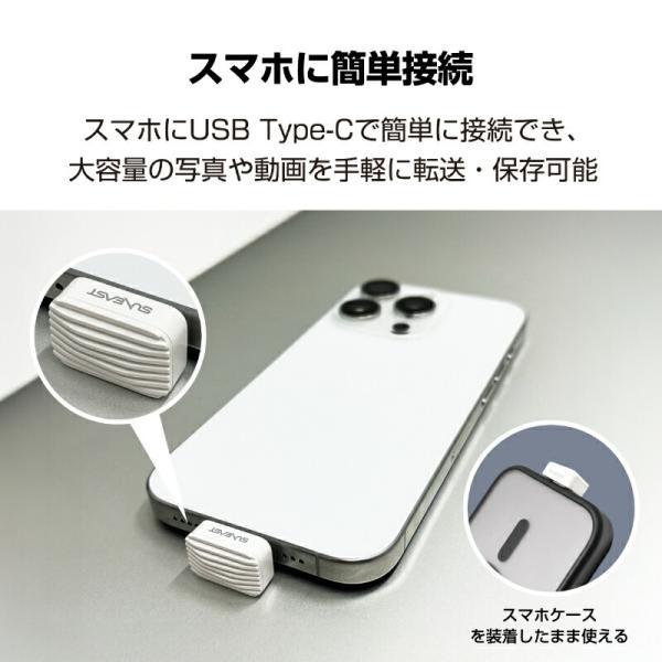 SUNEAST ポータブルSSD NANO [512GB] 正規品 外付けSSD SE-PS512G2LNN1WF 小型 ミニ 旭東エレクトロニクス サンイースト USB−Type-C 外付けメモリ PS512G2LD|の画像
