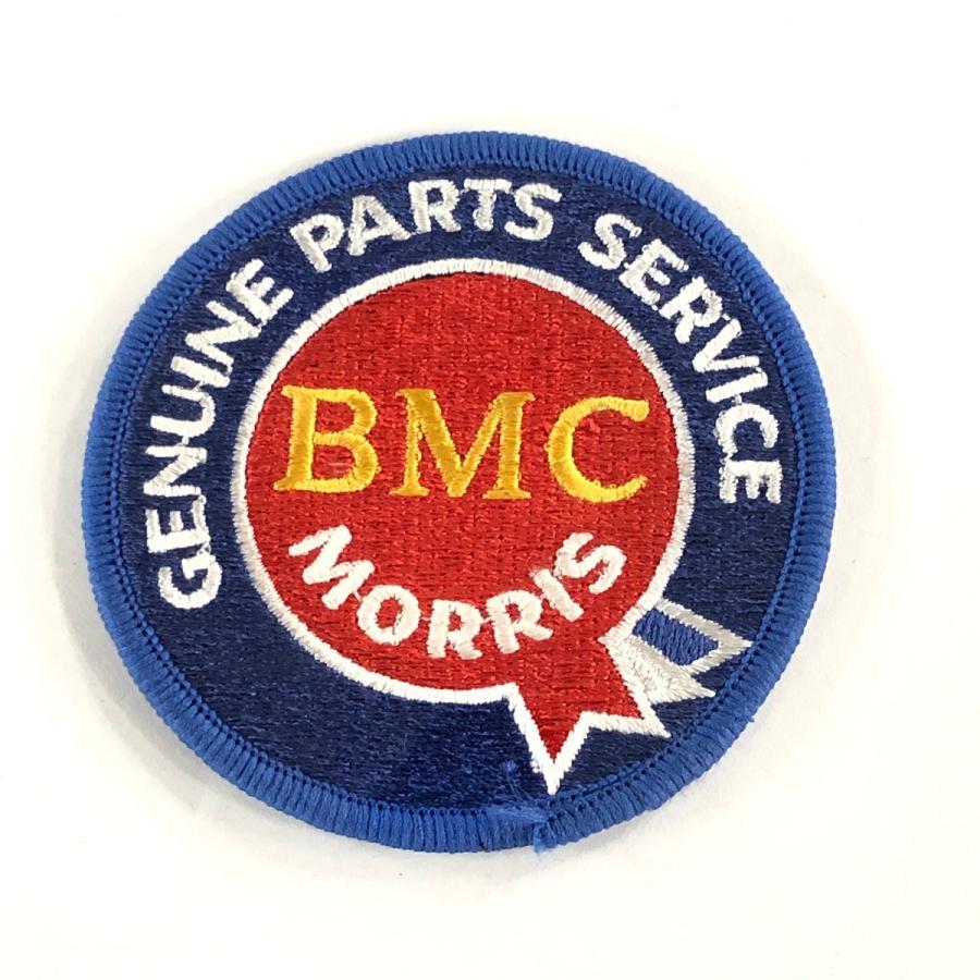 MORRIS BMC GENUINE PARTS SERVICE 丸型ワッペン ブルー : b2115 