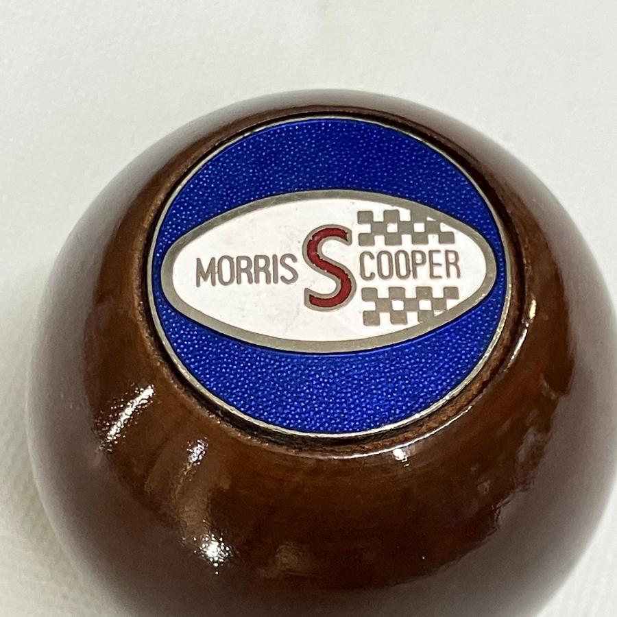 丸型ウッドシフトノブメダル付・モーリスクーパーS : ミニ