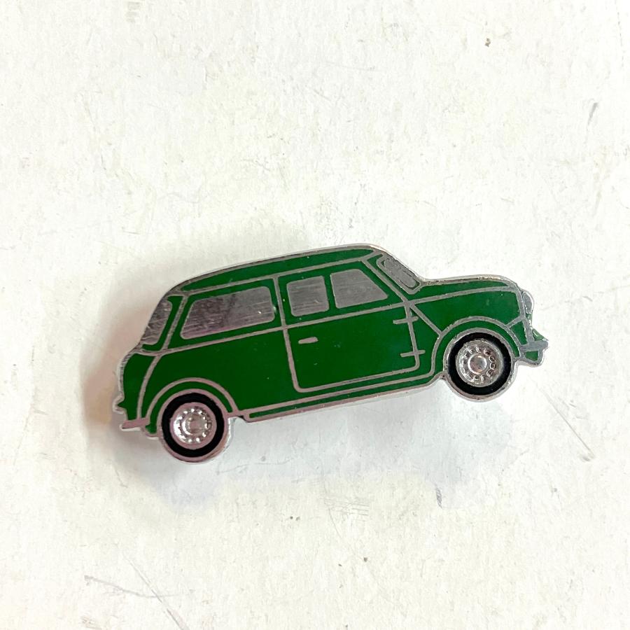 ローバーミニ バッチ ホワイト/ブラック/グリーン : ミニマルヤマ