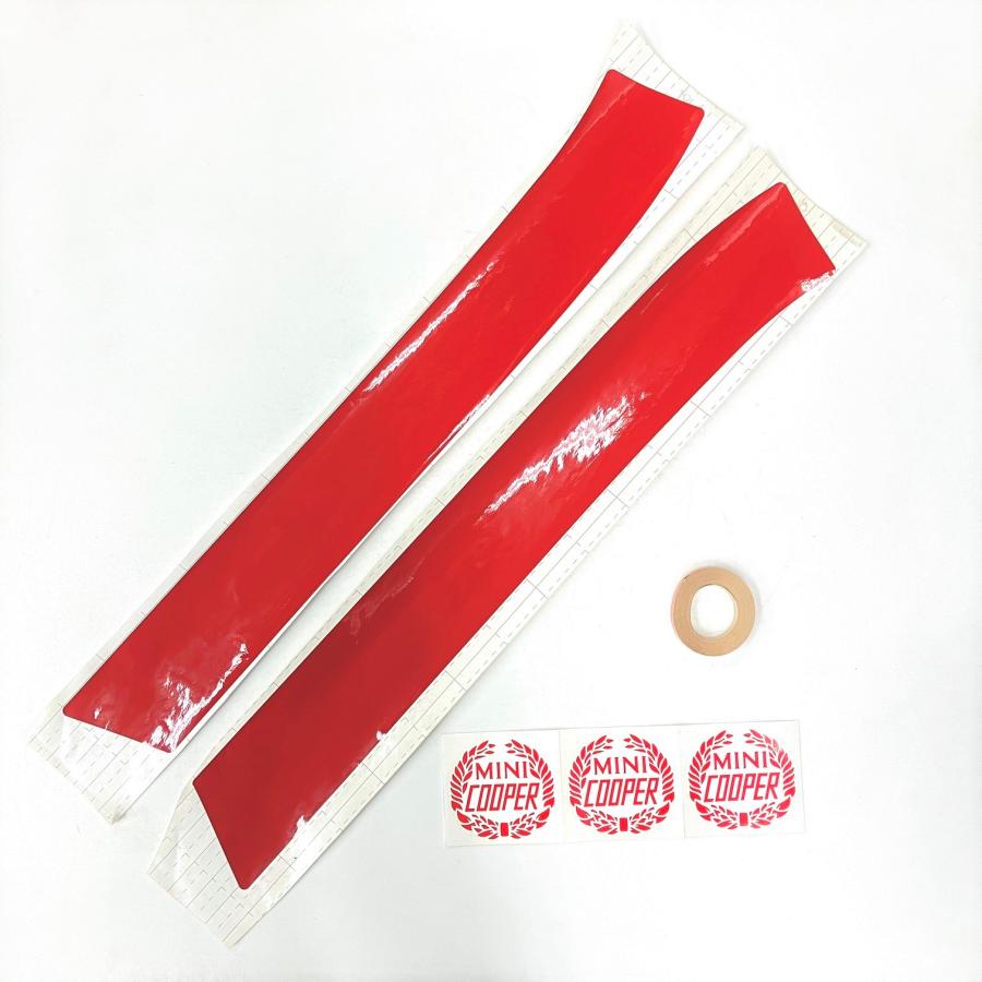 ローバー クーパーボディーステッカーセット・レッド : ミニマルヤマ
