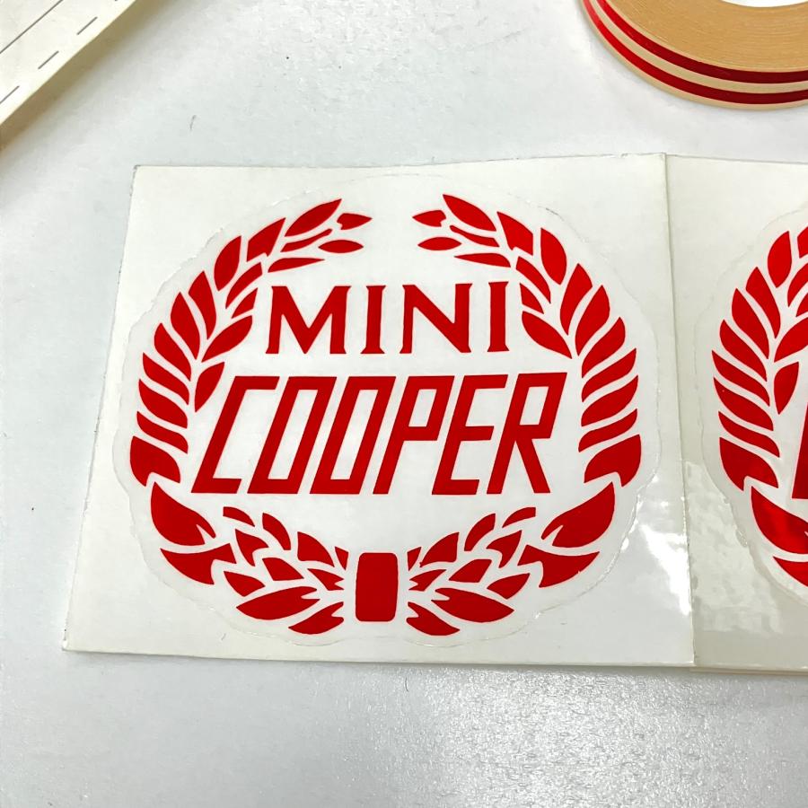 ローバー クーパーボディーステッカーセット・レッド : ミニマルヤマ