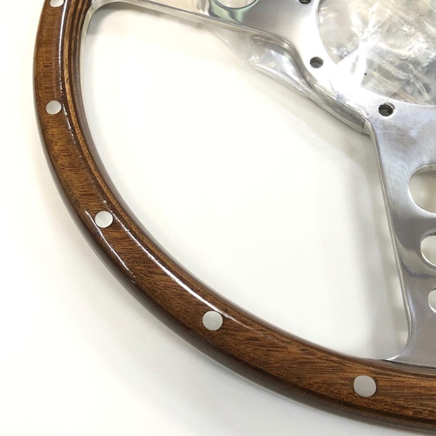 モトリタMK3ウッドステアリング・13インチ フラット : ミニ モトリタMK3ウッドステアリング・13インチ フラット : ミニ
