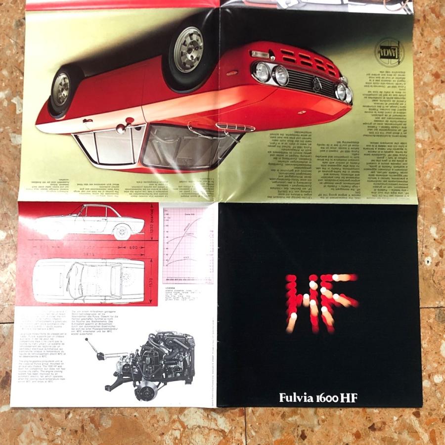 ランチア フルビア 1.6HFカタログ lancia fulvia hf ランチア 現品 フルビア 1600HF カタログ : ミニマルヤマ - 通販