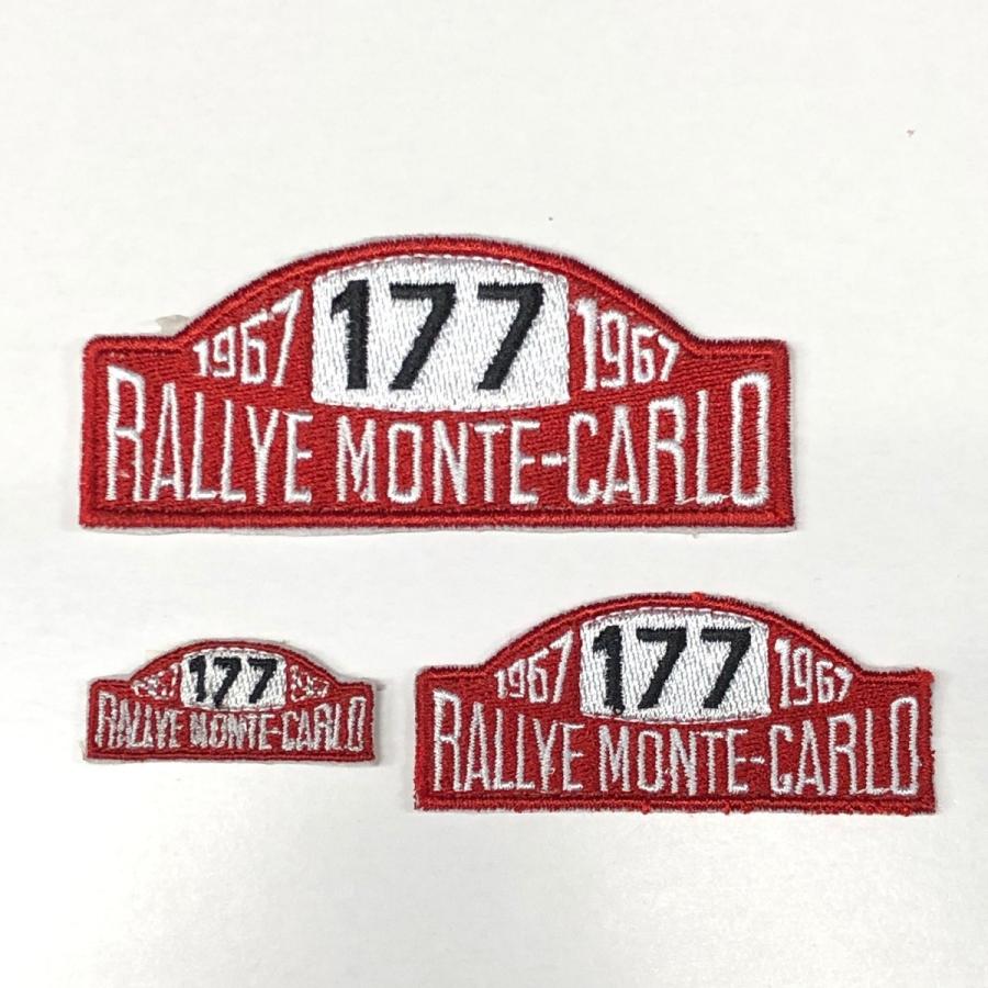 モンテカルロラリープレート型ワッペン・中 : ミニマルヤマ - 通販