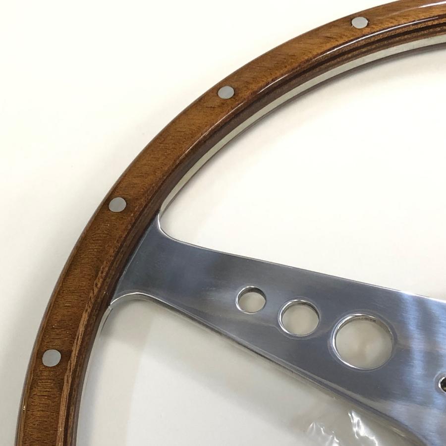 お取り寄せ品 モトリタMK3ウッドステアリング・15インチ フラット