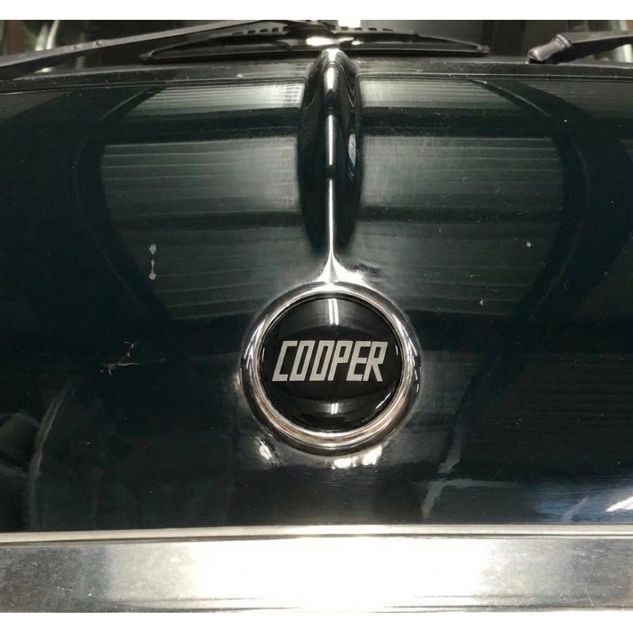 ローバー 丸型フロントエンブレム(COOPERブラック) : ミニマルヤマ