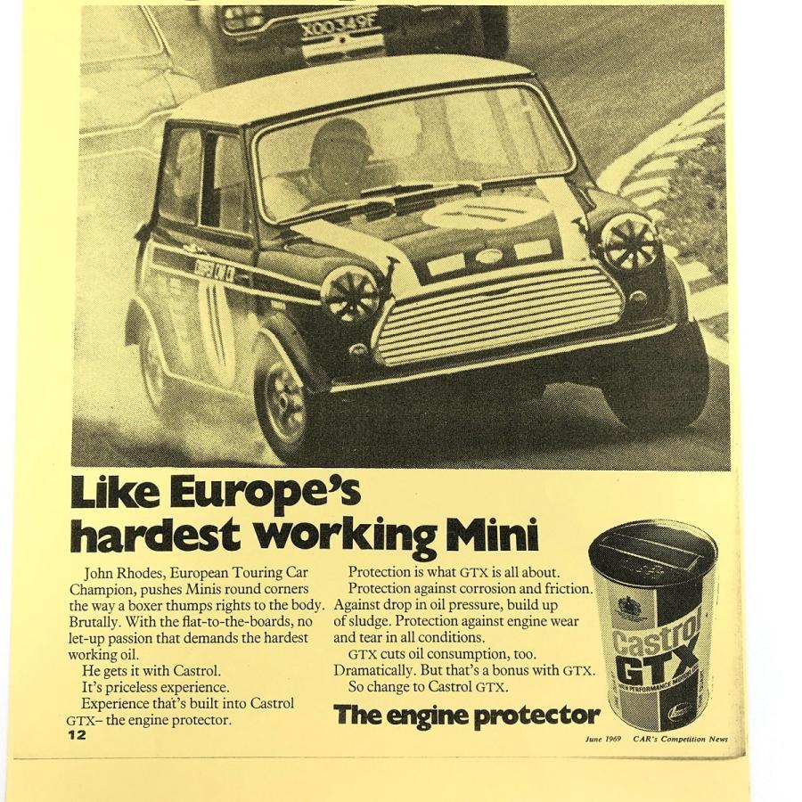 MINI×Castrol ポスター : ミニマルヤマ - 通販 - Yahoo!ショッピング