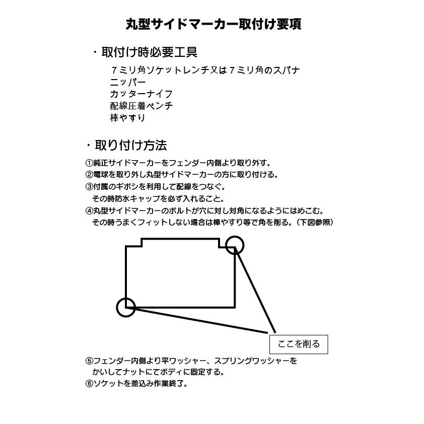 丸型クラシックサイドマーカーセット : ミニマルヤマ - 通販 - Yahoo