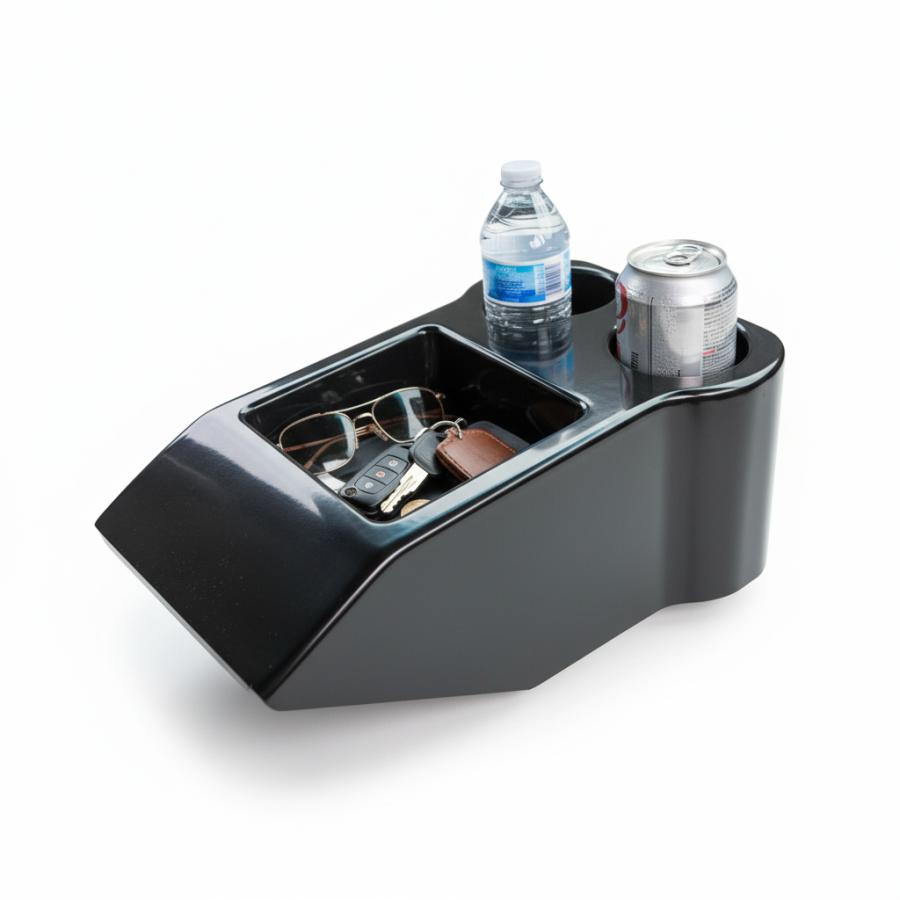 ドリンクホルダー&コンソールボックス(ブラック) : ミニマルヤマ