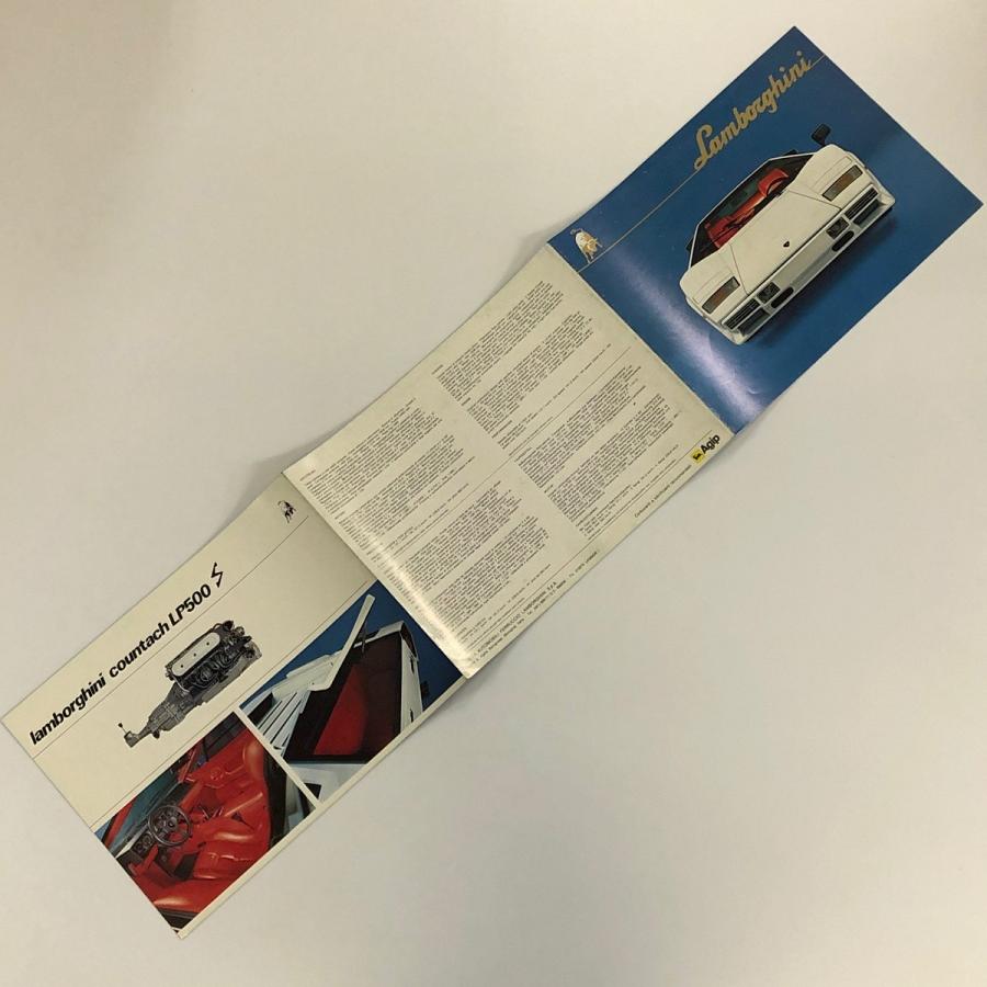 Lamborghini 現品 ランボルギーニ カウンタック LP500S カタログ