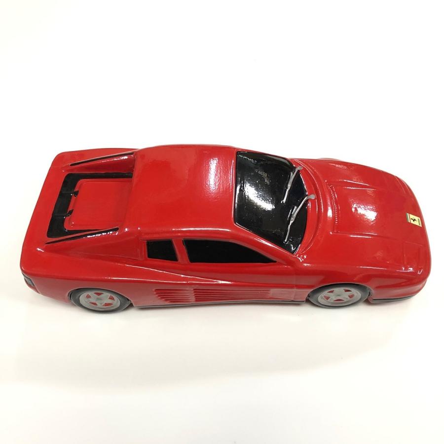 Ferrari ロゴ入り 赤い皿 陶器 美品】FERRARI / フェラーリ 陶器 トレー tray 小物入れ 雑貨