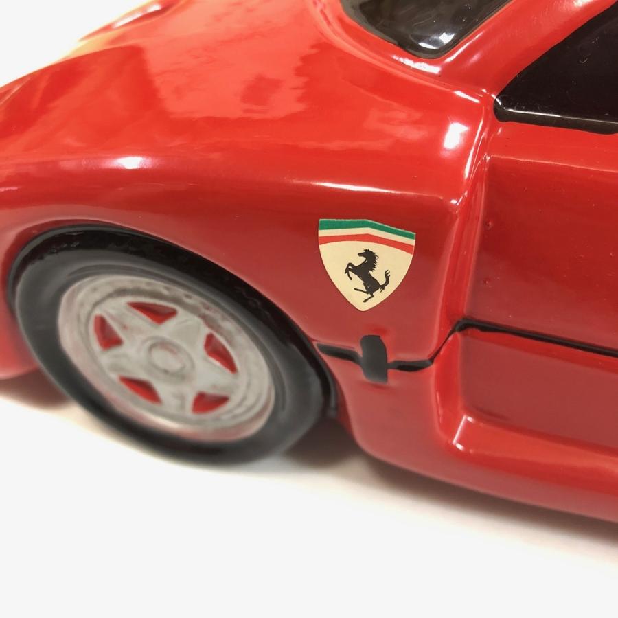 Ferrari ロゴ入り 赤い皿 陶器 Ferrari 現品 Ferrari F40 陶器インテリア : ミニマルヤマ