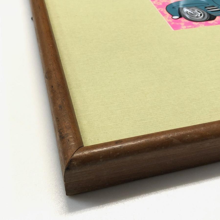 額付き！★300slクーペ★絵画 絵画風 壁紙ポスター (はがせるシール式) メルセデス ベンツ 300SL