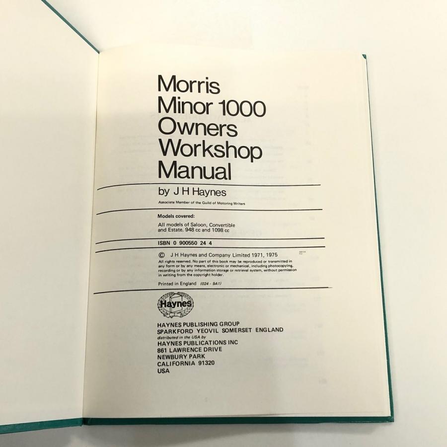 ヘインズ MORRIS MINI MINOR 1000 : ミニマルヤマ - 通販 - Yahoo!ショッピング